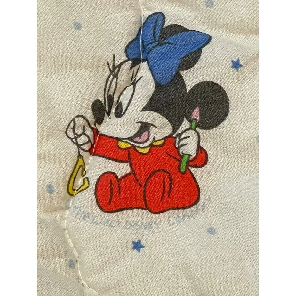 Vintage Disney Mickey Mouse Baby Zip Up Blanket Cover